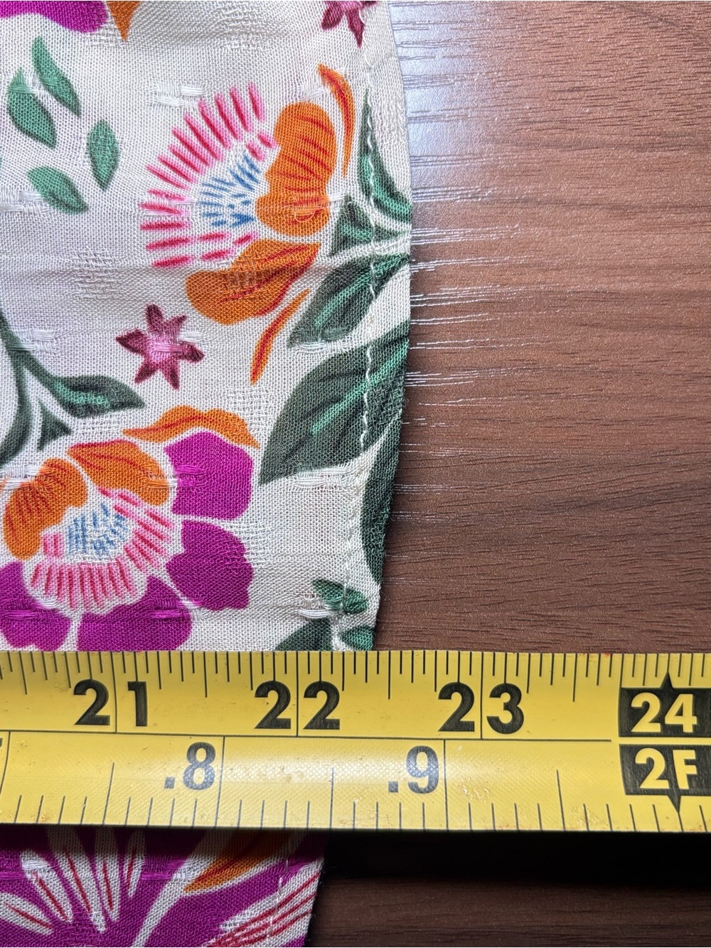 Nicole Miller Floral Blouse Pink Orange Flutter Sleeve Top | Resort Boho Chic - Picture 11 of 11